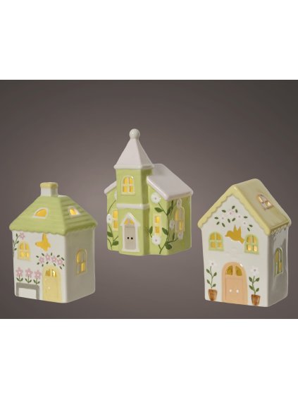 Porcelánový LED domček (Variant A)