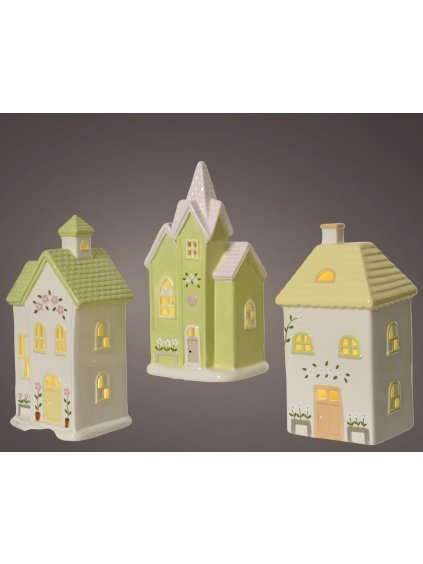 Porcelánový LED domček (Variant A)