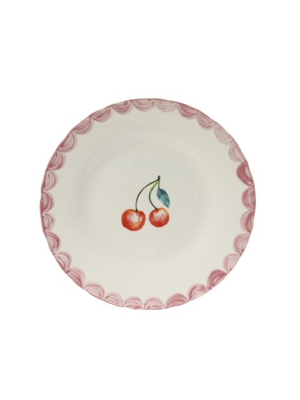 Dezertný tanier s čerešňovým vzorom 20,6cm