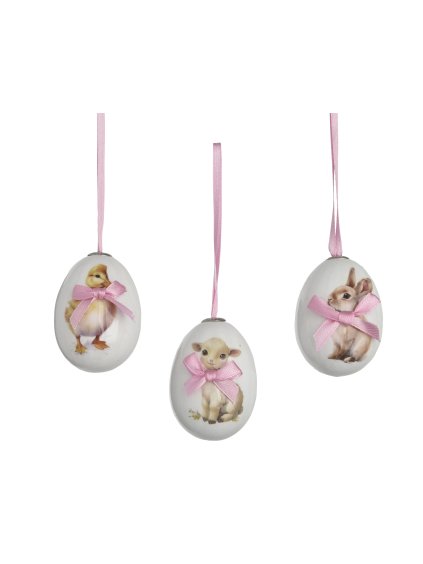 6 penových kraslíc so zvieracím vzorom