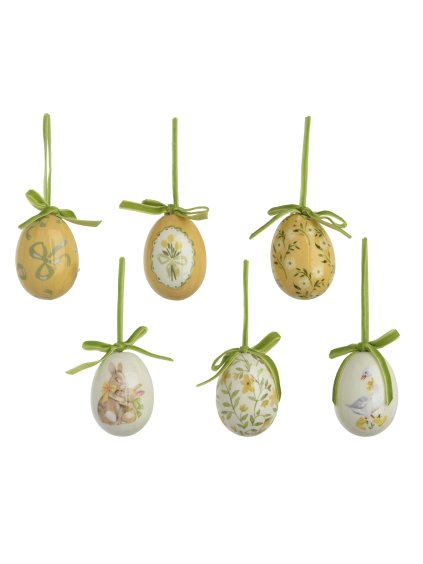 6 penových kraslíc so vzorom