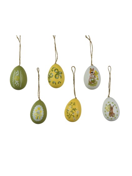 6 penových kraslíc so vzorom