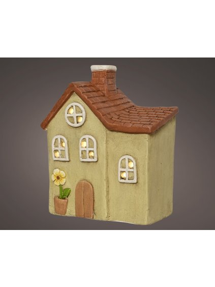 Porcelánový LED domček