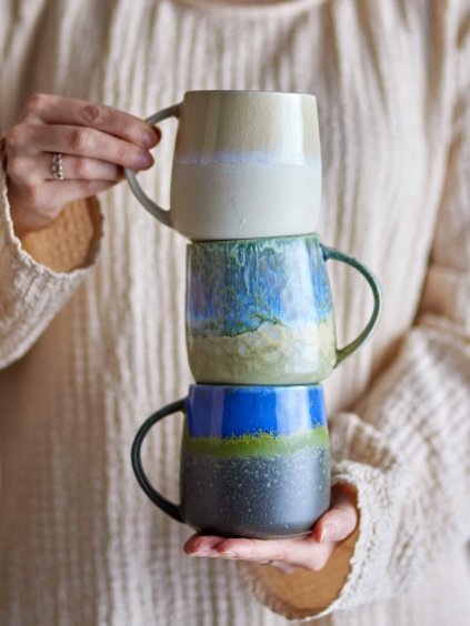 Sada troch šálok Cloe modrá