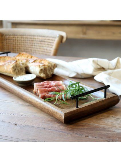 Drevený servírovací podnos Tours 65cm