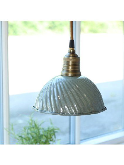 Kovová lampa Lunel - opálová