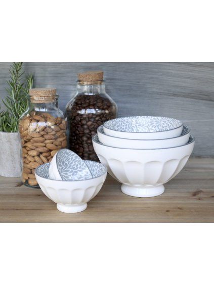 Set 5 bielych misiek Arés