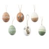 Závesné veľkonočné vajíčka - set 6ks
