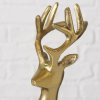 Zlatá kovová figúrka jeleň Seran - set 3ks