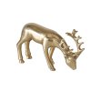 Zlatá kovová figúrka jeleň Seran - set 3ks