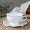 Šálka s podšálkou Provence biela 350ml