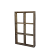 Nástenný regál so 6 priehradkami