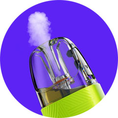 Dva režimy Waves a Storm Uwell Caliburn AIR Pod Kit