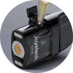 Boční plnění cartridge Joyetech EVIO Grip Pod e-liquidem