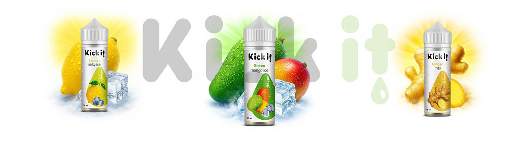 Kickit série exotických příchutí s tropickým ovocem pro elektronické cigarety