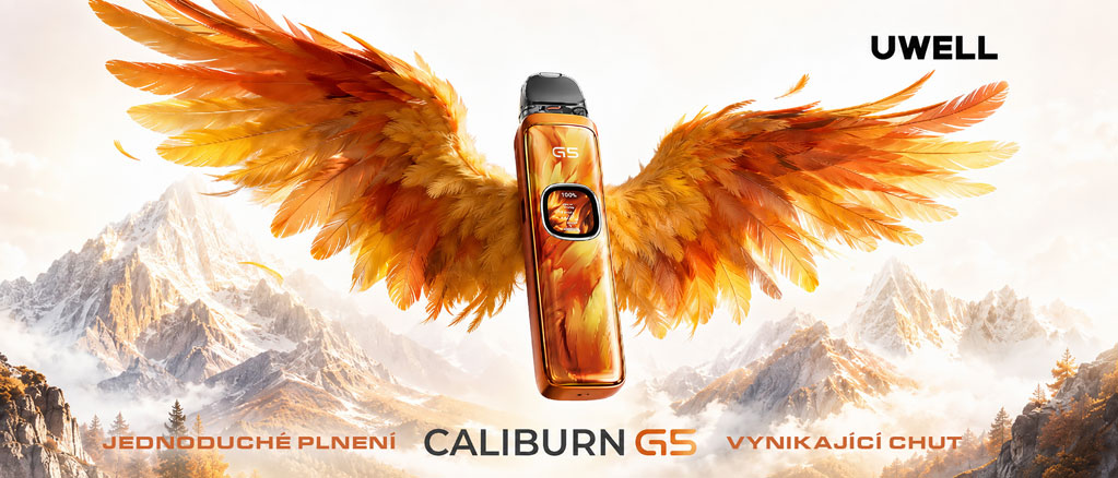 Moderní technologie Triple-Tap Uwell Caliburn G5 Pod Kit