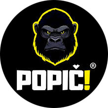 POPIČ! logo značky pro elektronické cigarety a e-liquidy