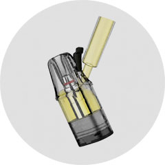 Boční plnění Pod Cartridge Vaporesso VIBE Smart e-liquidem se silikonovou záslepkou