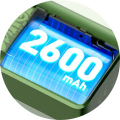 VOOPOO Doric Go – integrovaná baterie 2600 mAh pro celodenní výdrž