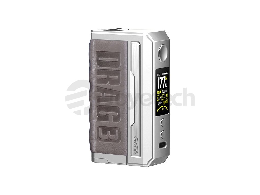 VOOPOO DRAG 3 - 177W - Easy Grip (Silver Treasure Lime), produktová fotografie.