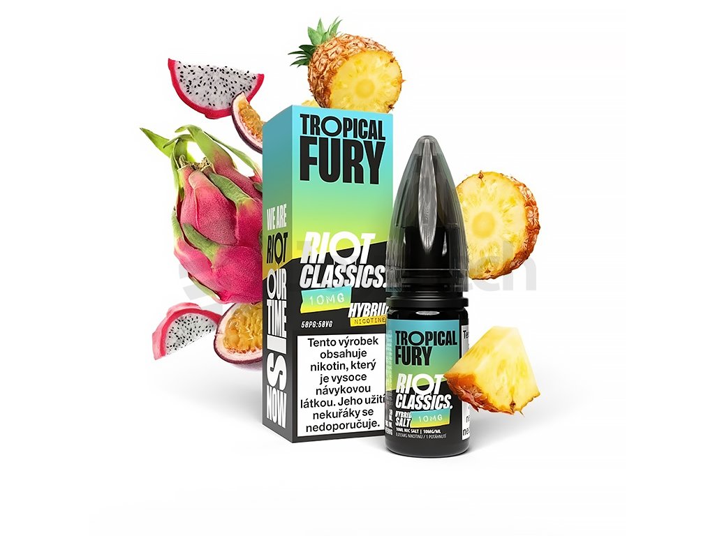 Riot SALT Hybrid - Tropical Fury - 10mg, produktový obrázek.