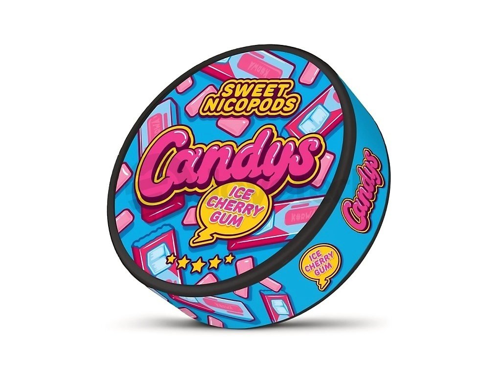 Candys - Ice Cherry Gum, produktový obrázek.
