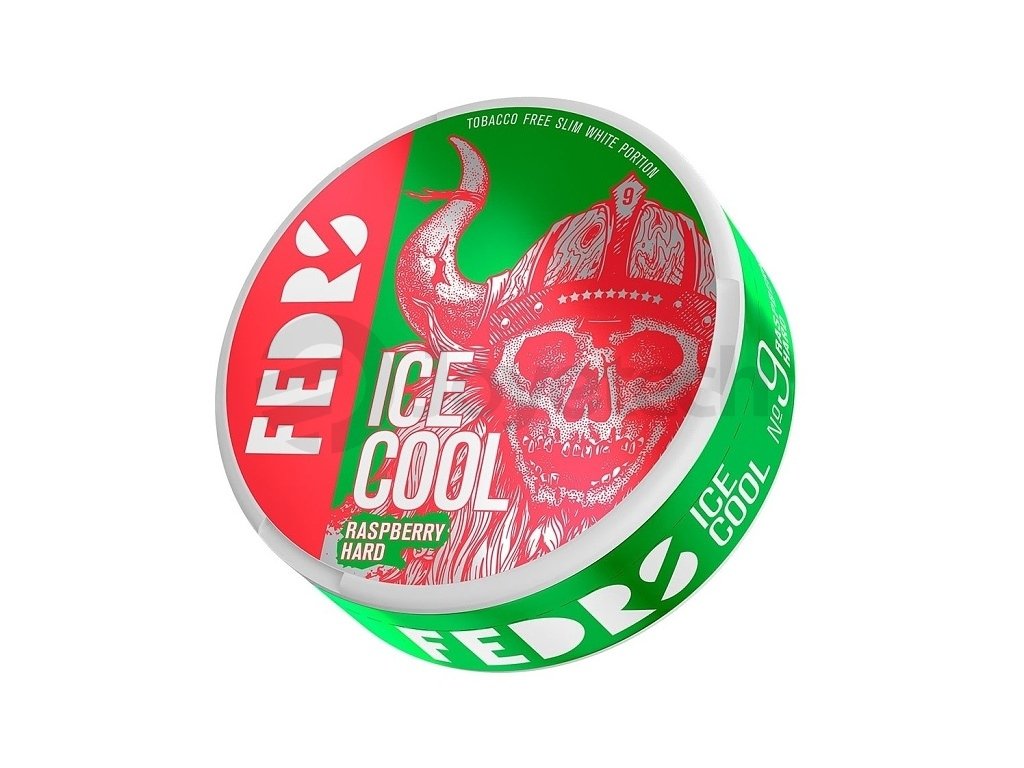 FEDRS - nikotinové sáčky - ICE Cool Raspberry - Hard - 65mg /g, produktový obrázek.