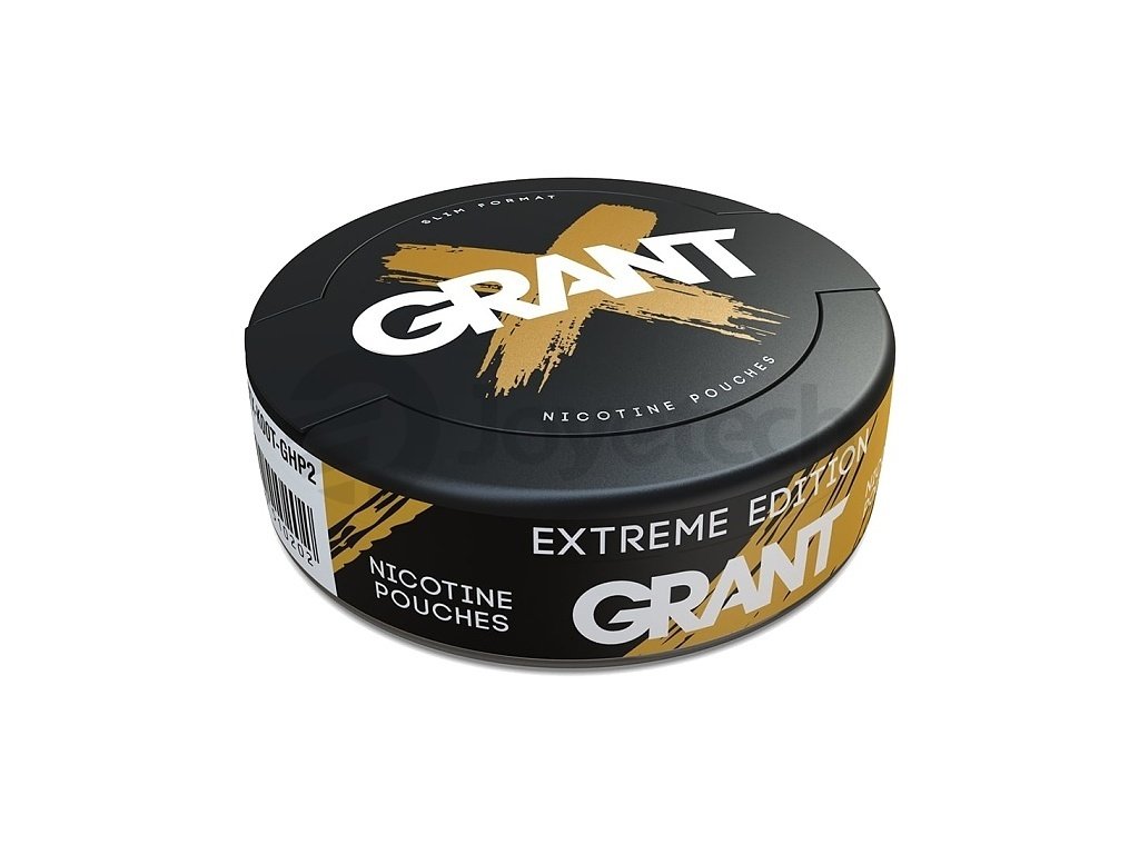 GRANT - nikotinové sáčky - Extreme Edition - 50mg /g, produktový obrázek.