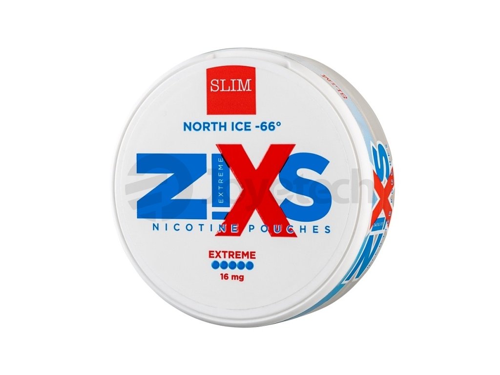 NIXS Z!XS - nikotinové sáčky - North ICE -66 - 16mg /g, produktový obrázek.