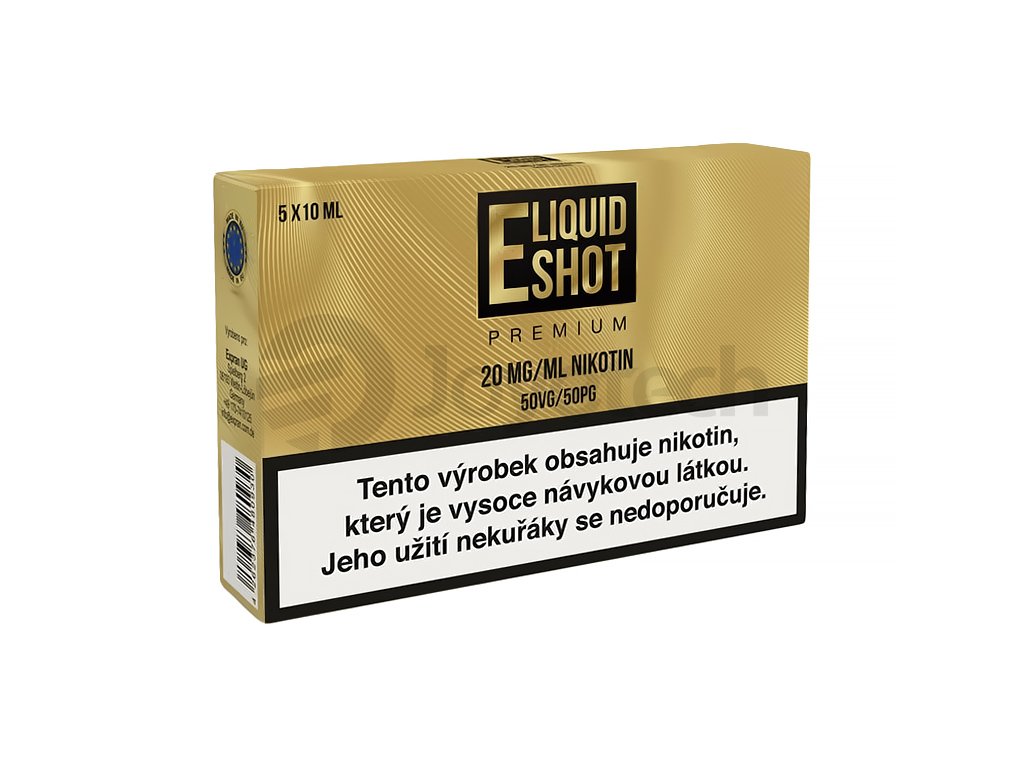 E-Liquid Shot Booster Premium 50/50 20mg, produktový obrázek.
