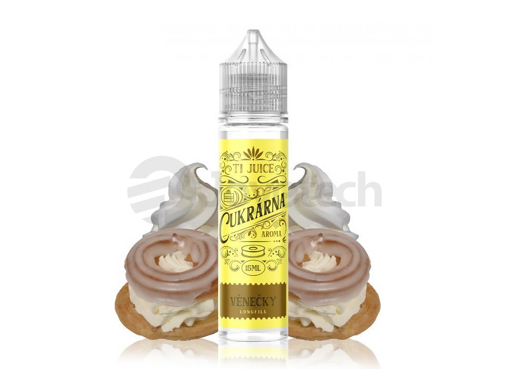 TI Juice Cukrárna - Shake & Vape - Věnečky - 15ml, produktový obrázek.