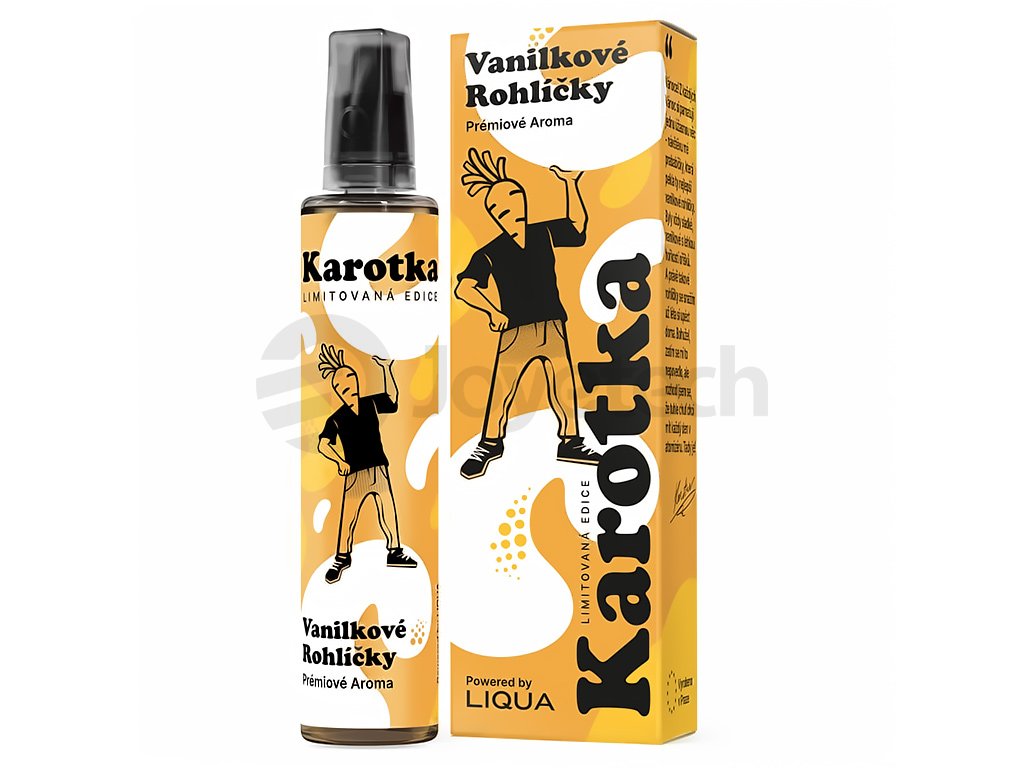 Liqua Mix&Go by Karotka - Vanilkové Rohlíčky - 12ml, produktový obrázek.
