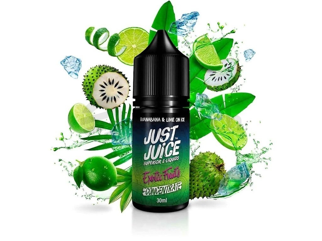 Just Juice - Příchuť - Guanabana & Lime On ICE - 30ml, produktový obrázek.