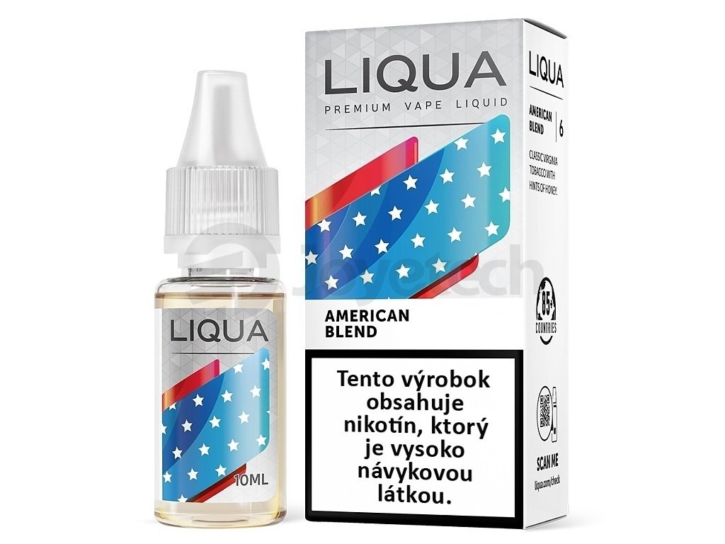 Liqua Elements SK - American Blend - Americký míchaný tabák - 10ml - 0mg, produktový obrázek.