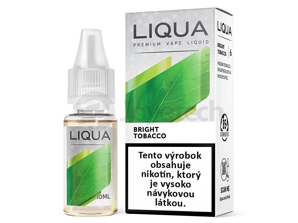 Liqua Elements SK - Bright Tobacco - Tabák Virginia - 10ml - 6mg, produktový obrázek.