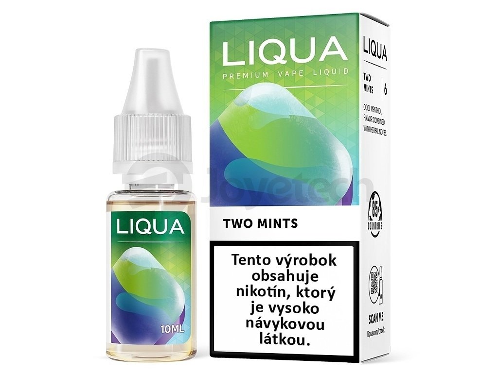 Liqua Elements SK - Two Mints - Mentol s mátou - 10ml - 0mg, produktový obrázek.