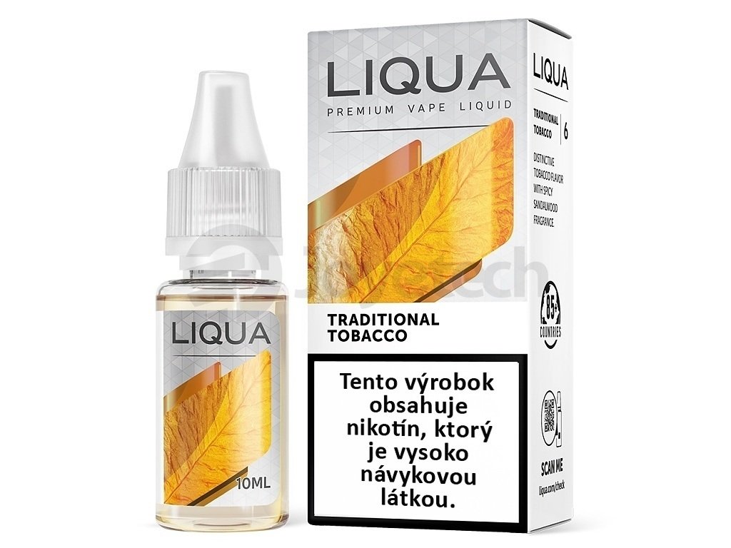 Liqua Elements SK - Traditional Tobacco - Tradiční tabák - 10ml - 3mg, produktový obrázek.