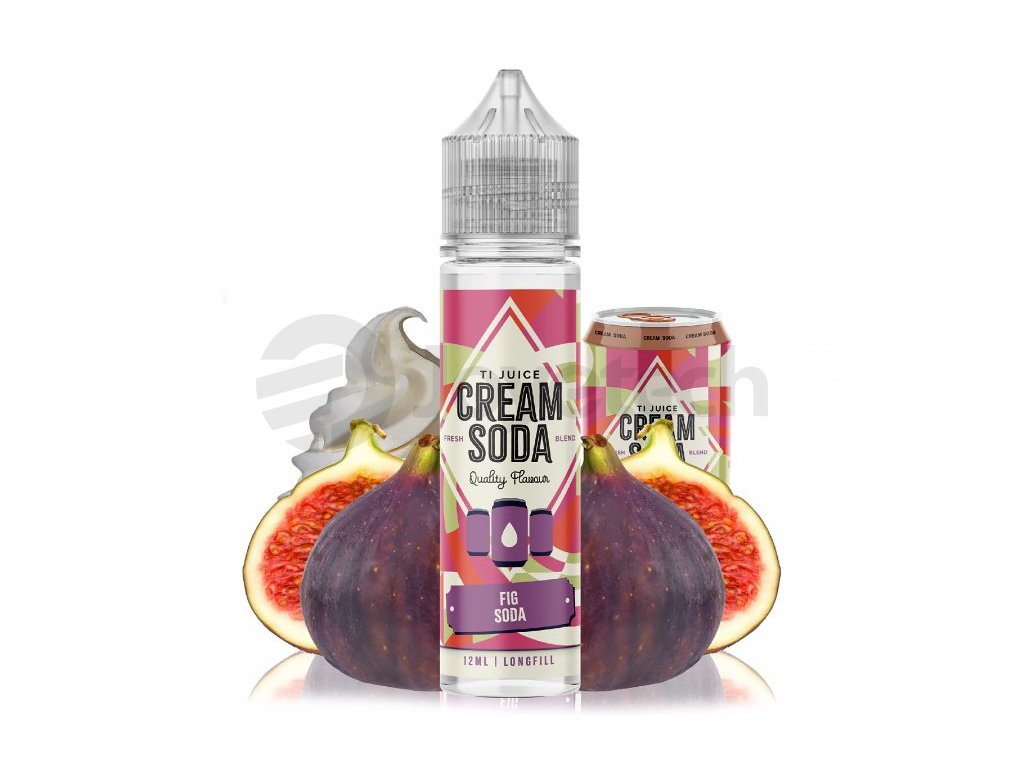 TI Juice Cream Sodas - Shake & Vape - Fig Soda - 12ml, produktový obrázek.