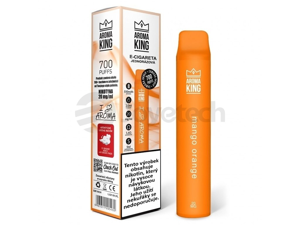 Aroma King I Love Aroma - 20mg - Mango Orange, produktový obrázek.