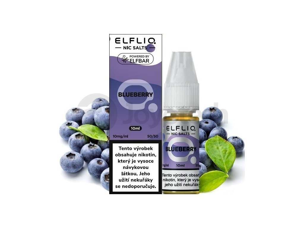 Elf Bar Elfliq - Salt e-liquid - Blueberry - 10ml - 10mg, produktový obrázek.