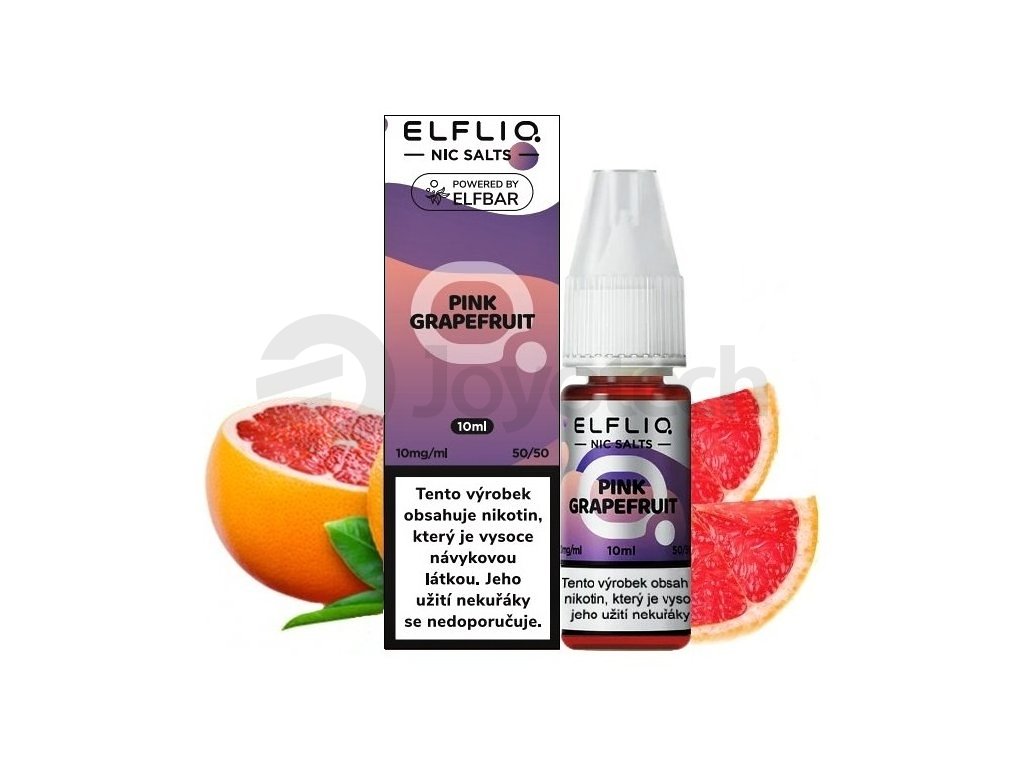 Elf Bar Elfliq - Salt e-liquid - Pink Grapefruit - 10ml - 10mg, produktový obrázek.
