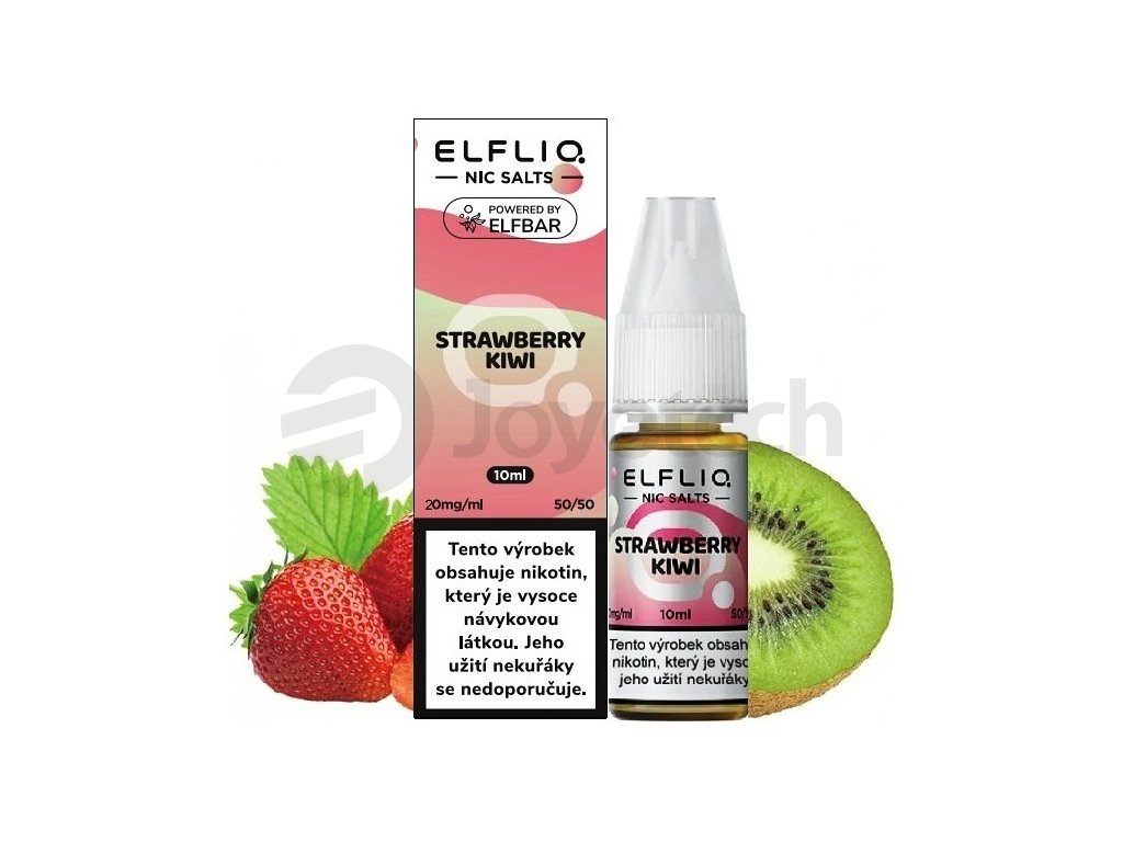 Elf Bar Elfliq - Salt e-liquid - Strawberry Kiwi - 10ml - 20mg, produktový obrázek.