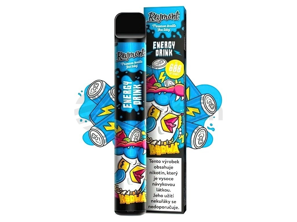 Kurwa Reymont - 20mg - Energy Drink, produktový obrázek.