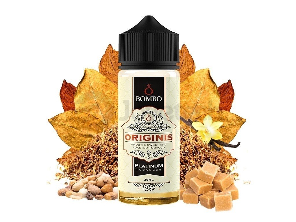 Bombo - Platinum Tobaccos - S&V - Originis (Tabák RY4) 40ml, produktový obrázek.