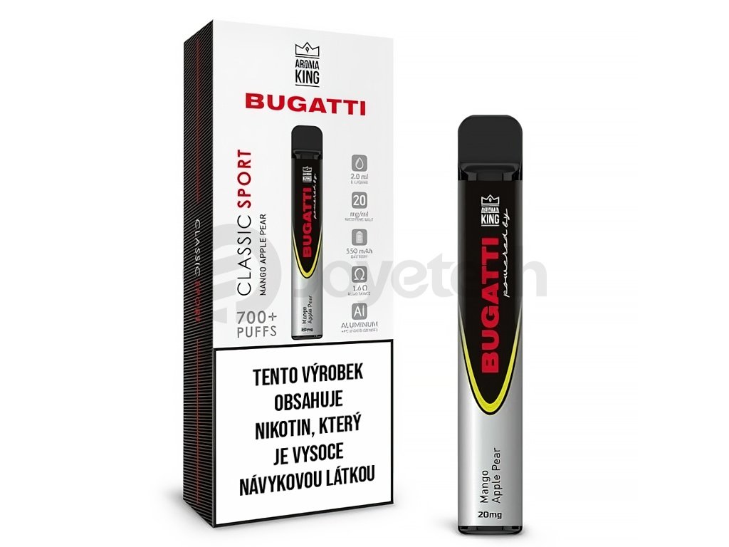 Aroma King - Bugatti Classic Sport - Mango Apple Pear - 20mg, produktový obrázek.