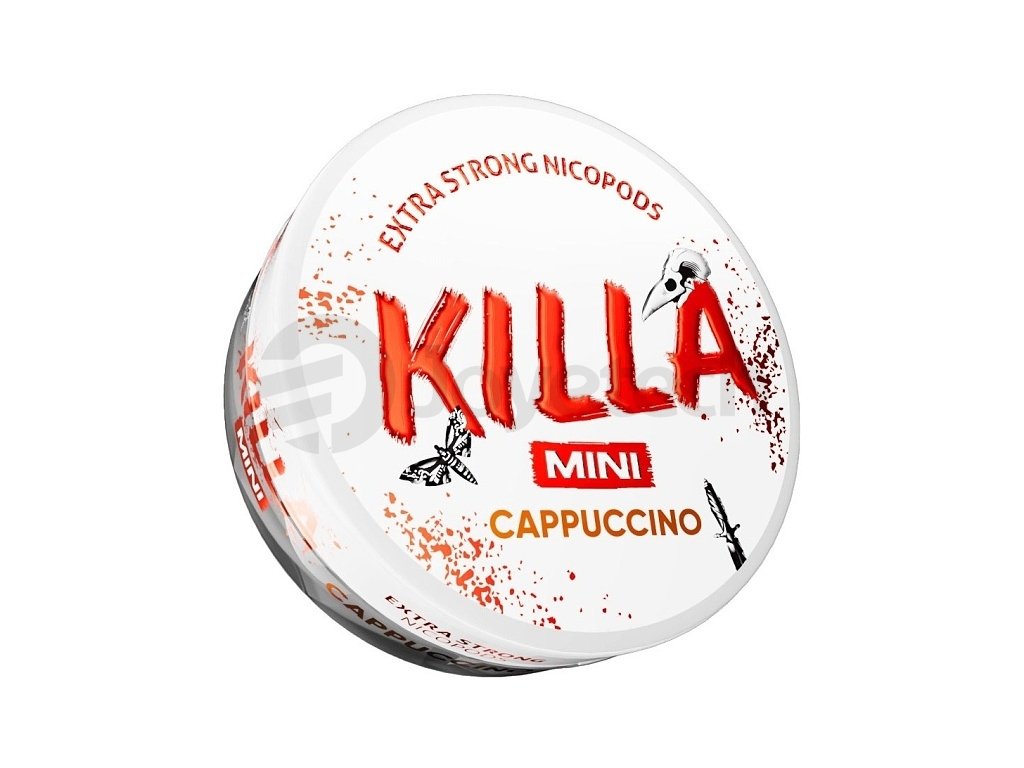 KILLA Mini - nikotinové sáčky - Cappuccino - 16mg /g, produktový obrázek.