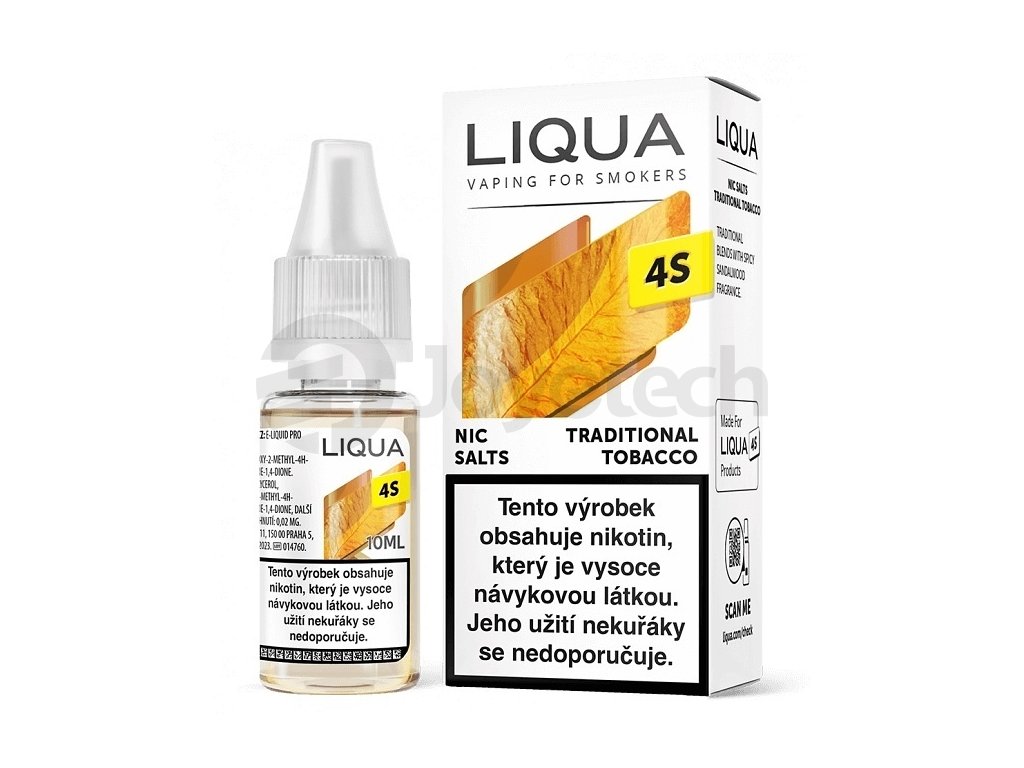 Liqua 4S - Traditional Tobacco - 18mg, produktový obrázek.