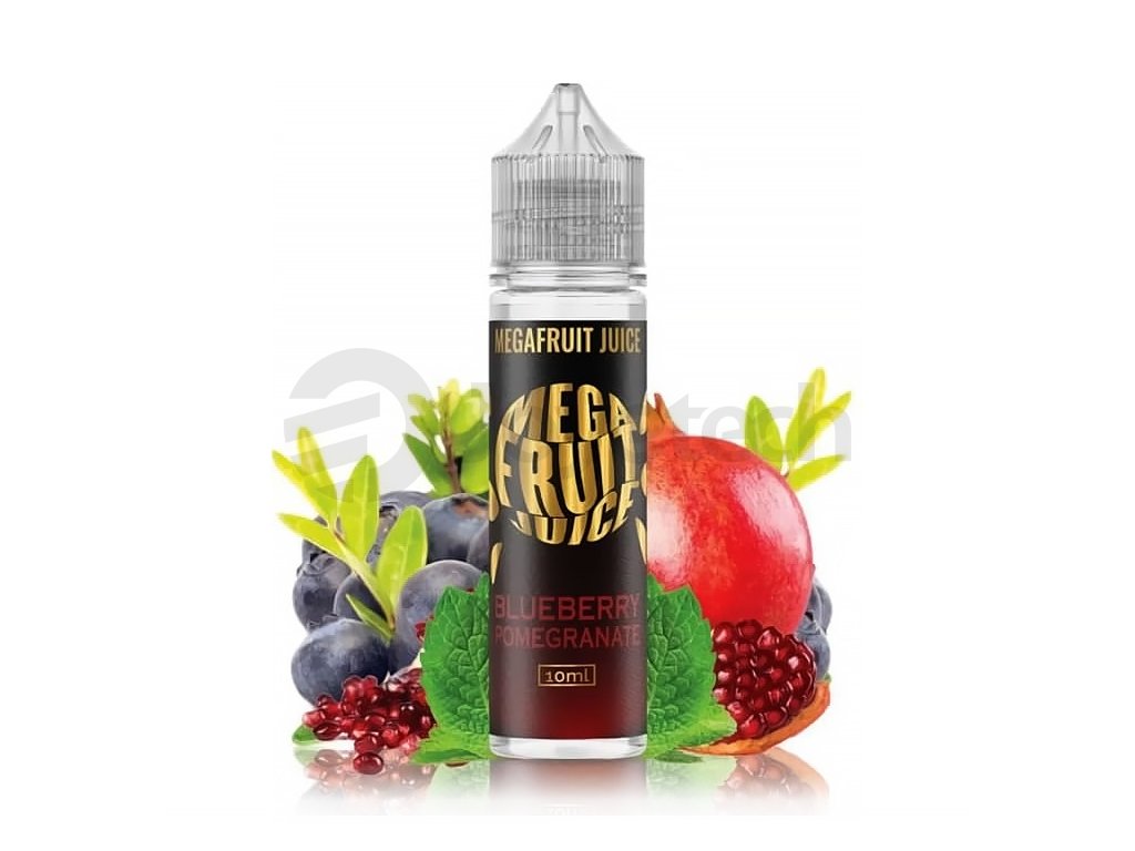 Megafruit Juice - S&V - Blueberry Pomegranade (Granátové jablko s borůvkami) - 10ml, produktový obrázek.