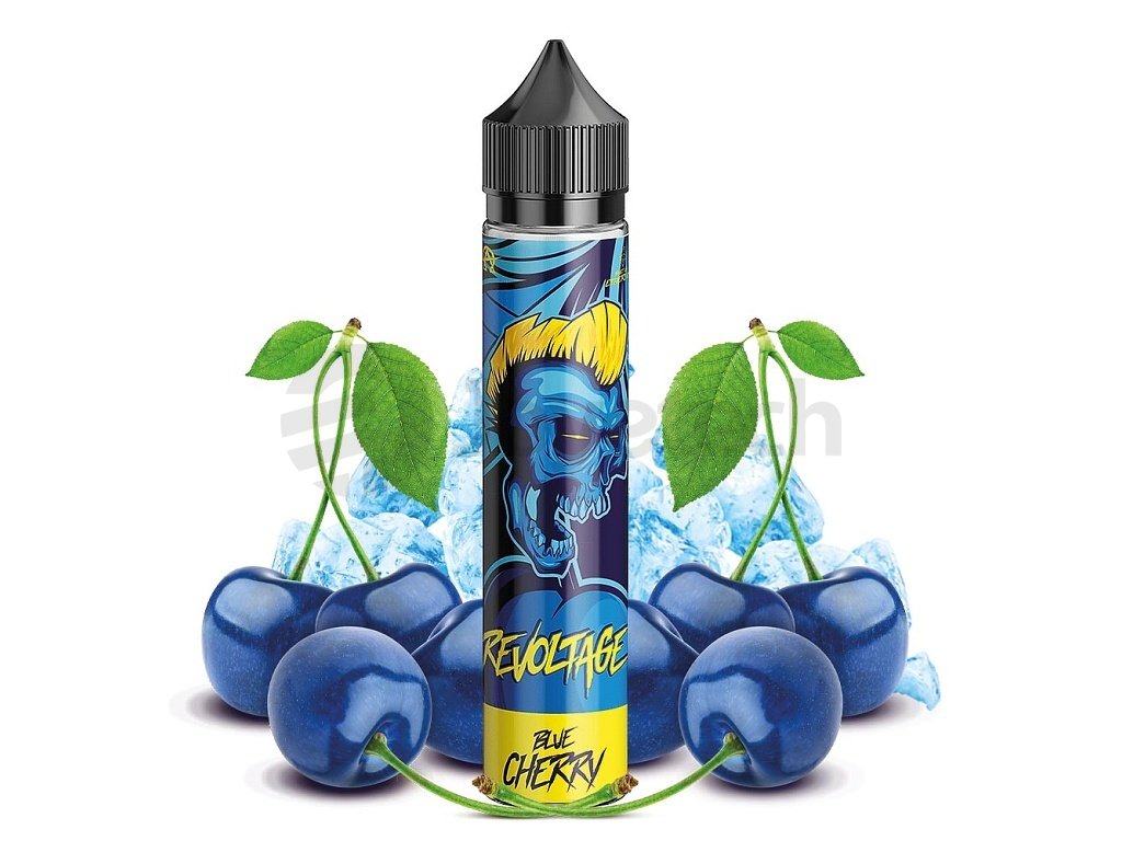Revoltage - S&V - Blue Cherry (Chladivá třešeň) - 15ml, produktový obrázek.