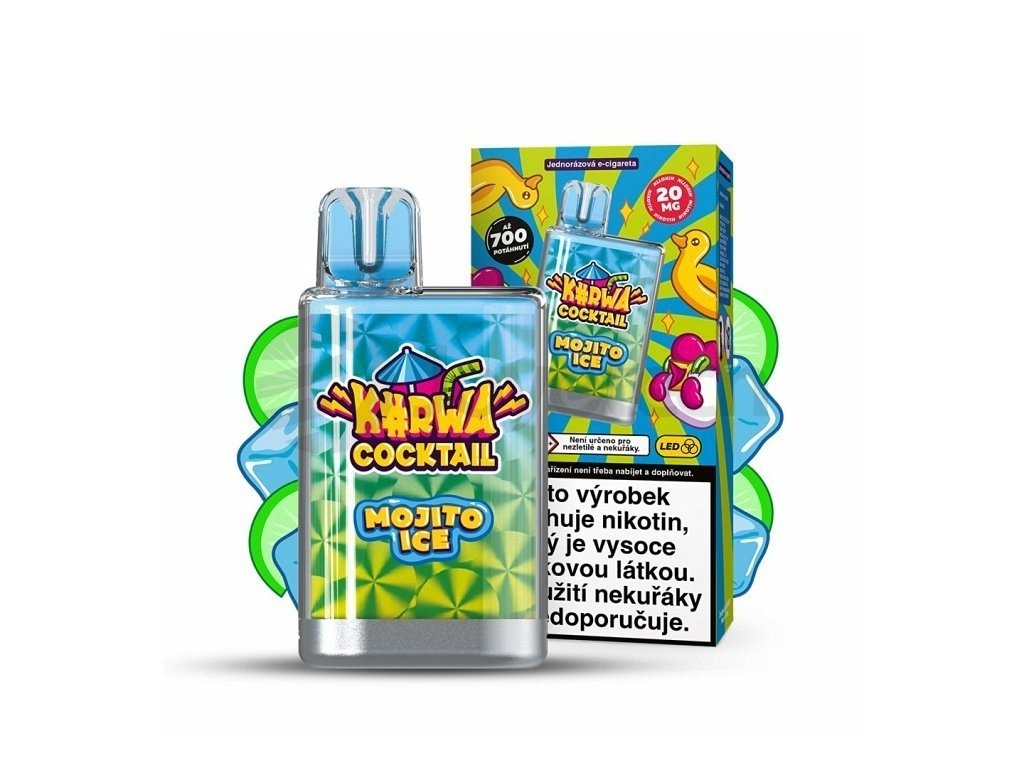 Kurwa Cocktail - 20mg - Mojito ICE, produktový obrázek.